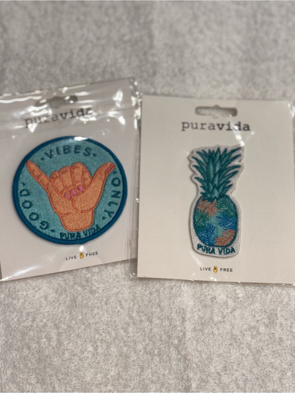 Pura Vida Iron-On Patches ~ Brand New!
